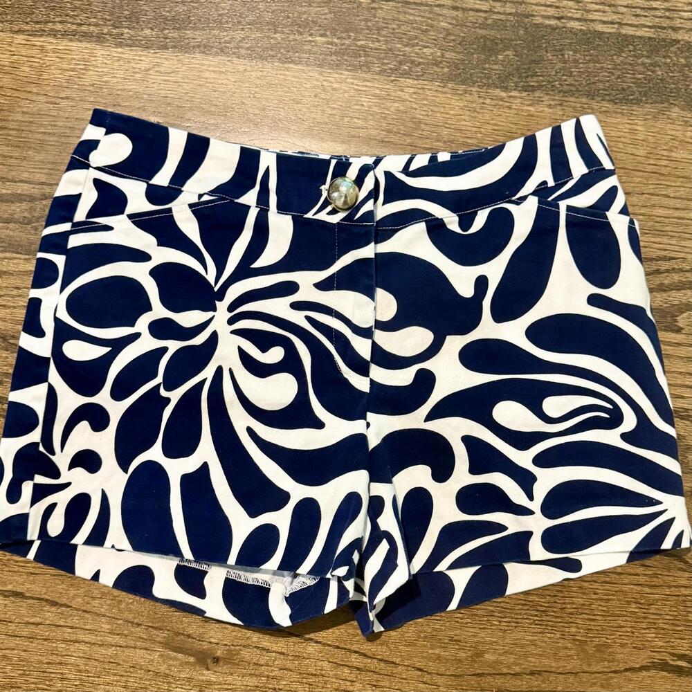 SKIRTIN AROUND New Cahaan Ct Blue & White Shorts Size 8